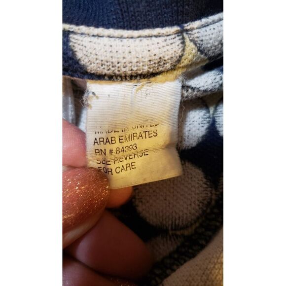 Vintage Penguin Sport Polo Shirt Mens Navy Medium All Over Golf Print Gorpcore - Picture 12 of 15